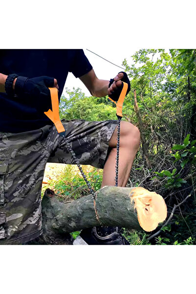 STLIFE El Zincirli Kamp Testeresi Saplı Cep Testere Ergonomik Tasaramlı Outdoor Doğa Yürüyüşü Avcılık