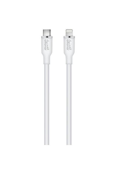 Alfanar 480Mbps 3A Silicone USB Type-C to Lightning Fast Charging Cable 1m