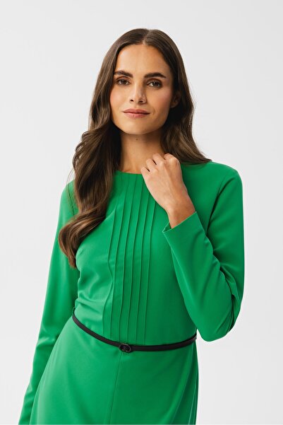 Stylove A dress with decorative stitching