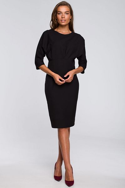 Stylove Dress with darts and kimono sleeves