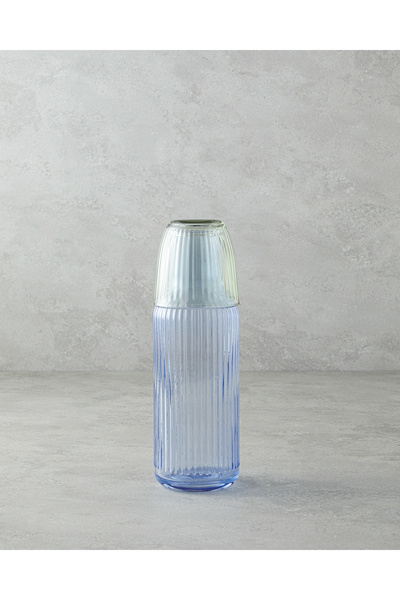 English Home Linea Cam Başucu Sürahi 1000 ml Mavi - Yeşil