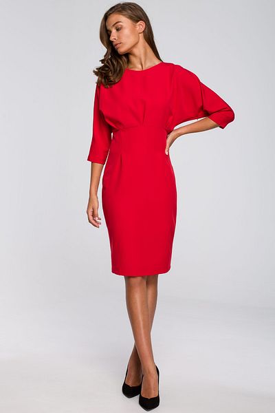Stylove Rochie cu săgeți și mâneci kimono