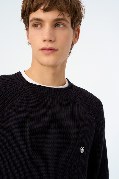 WWF Market Panda Crew Neck Sweater Sweater - Black