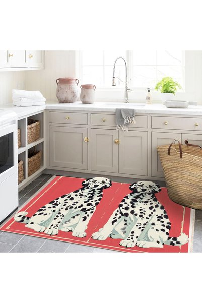 Rugs Modern Halı Colecția Rio – Covor decorativ modern cu două dalmațieni, cu...