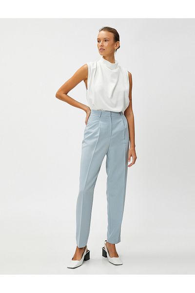 Koton Zigarettenhose, Taschenfalte, Modalmischung