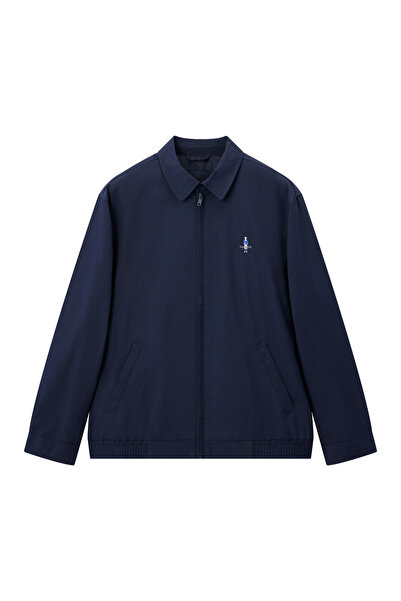 Giordano Men's Lightweight Embroidered Windbreaker Jacket