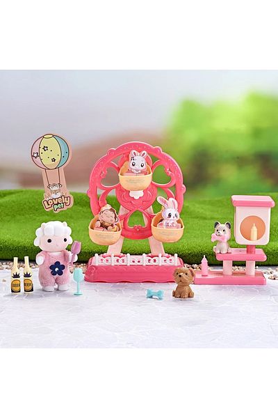 Bay Dreamy Mini Rabbit Family Ferris Wheel Amusement Park Play Set