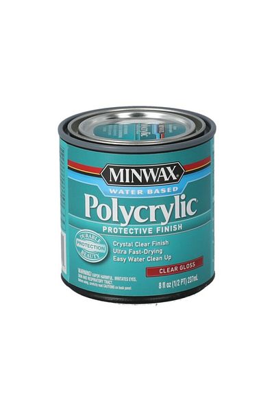 Minwax طلاء حماية من البولي أكريليك على أساس مائي 8 أونصة سائلة.