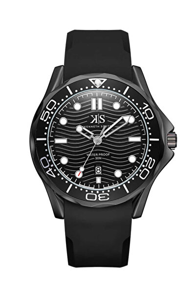 Kenneth Scott Men's Analog Black Dial Watch - K22009-BSBB