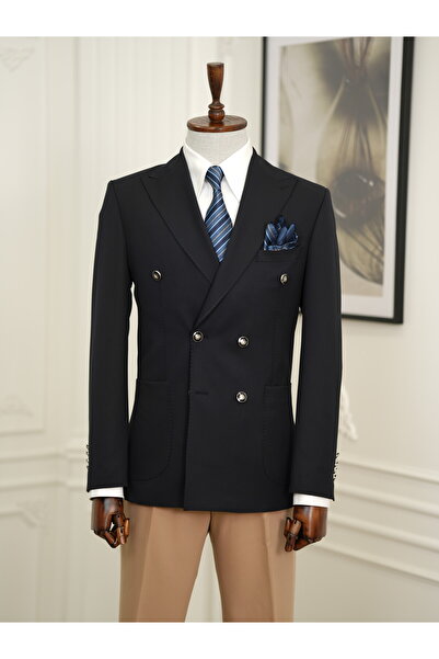 LONATOLİA Erkek Premium İtalyan Stil Slim Fit Punto Dikişli Torba Cepli Yarım...