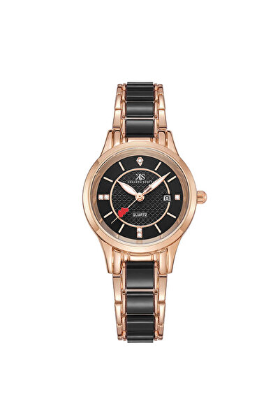 Kenneth Scott Women's Analog Black Dial Watch - K23517-RCBB