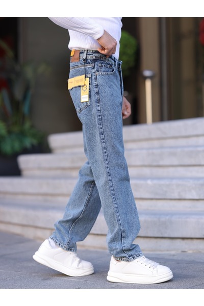 WKM Чоловічі баггі-фіт джинси з деніму