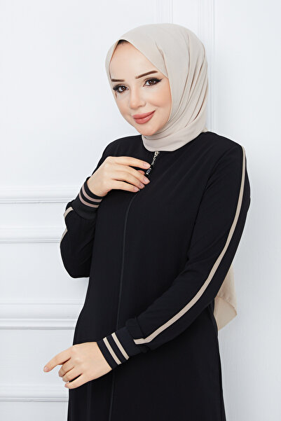 ESRE GİYİM ملابس تيستتور من حرير المدينة، أسود، فيرايس أسود، كريمي، مخطط، أكم...