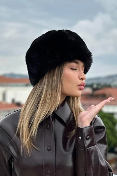 emybox قبعة قطيفة مقاومة للبيلينغ من الفرو الصناعي على شكل قلب