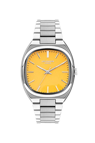 Lee Cooper Men's Analog Yellow Dial Watch - LC07938.340