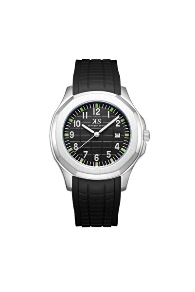 Kenneth Scott ساعة رجالية أنالوج بمينا سوداء - K24014-SSBB