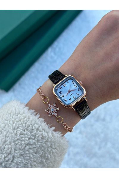 Ricardo Lena Dark Brown Leather Strap Women's Wristwatch