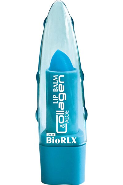 BioRLX Dudak Balmı Aloe Vera Kolajen Dolgun Görünümlü Korumalı Renksiz Dudak Bakım 3,5 G
