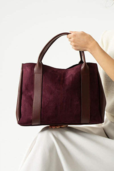 Kaya Bag Claret Red Women's Handbag and Crossbody Bag 27X43 Size