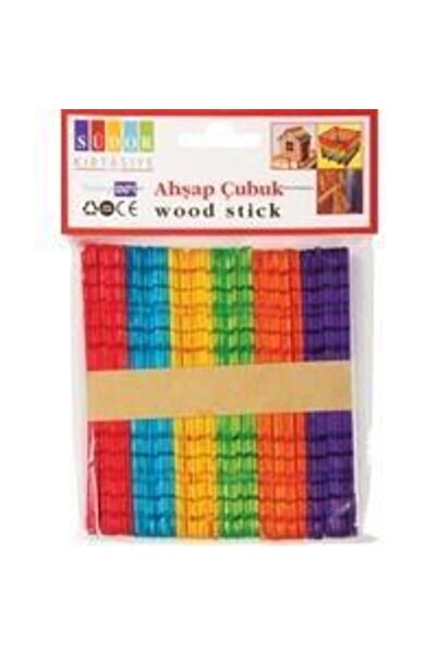 Südor Ahşap Çubuk Geçmeli Renkli --bs73