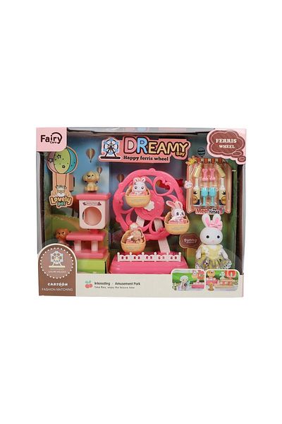 Bay Dreamy Mini Rabbit Family Ferris Wheel Amusement Park Play Set