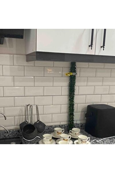 NAHAMİS 4 Adet - 7 Metre Tel Şerit Sarmaşık - 28 Metre Doğalgaz Borusu Kapatma Sarılabilen Yapay Bitki