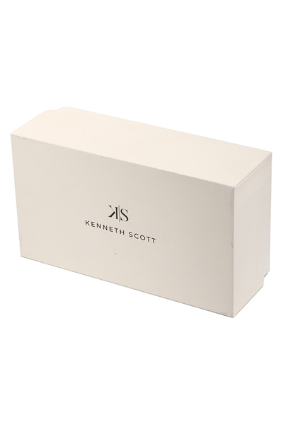 Kenneth Scott Men's Multi Function White Dial Watch - K24115-BLNW