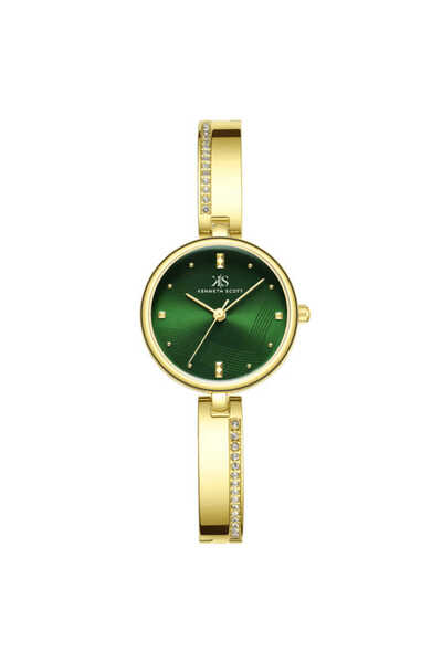 Kenneth Scott Women's Analog Green Dial Watch - K23506-GBGG