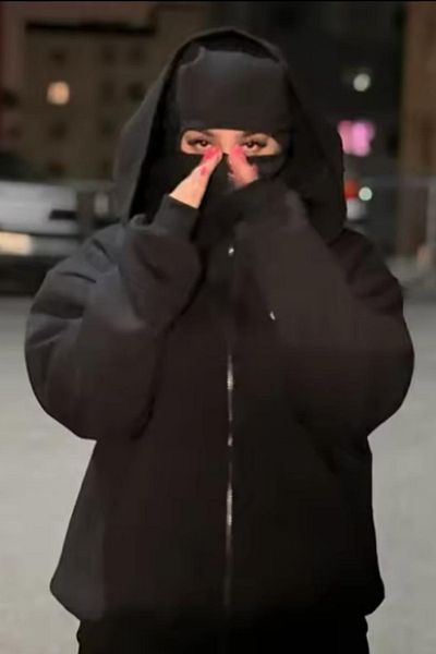 Köstebek Φούτερ με κουκούλα Samurai με μαύρη μάσκα χιονιού