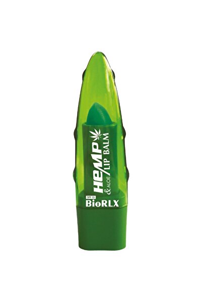BioRLX Dudak Balmı Aloe Vera Kenevir Yağı Spf Yatıştırıcı Renksiz Dudak Bakım 3,5 G
