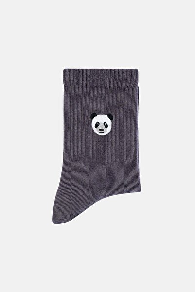WWF Market Panda Thin Towel Socks - Anthracite