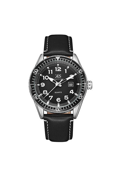 Kenneth Scott Men's Analog Black Dial Watch - K23028-SLBB