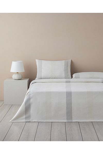 English Home Bold Braid Set cuvertură de pilota King Size vopsit în fire 240x220 cm Gri