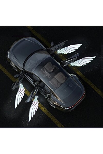 Genel Markalar Tüm Araçlar İçin Pilli Yapıştırmalı Melek kanadı Tasarımlı  Ka...