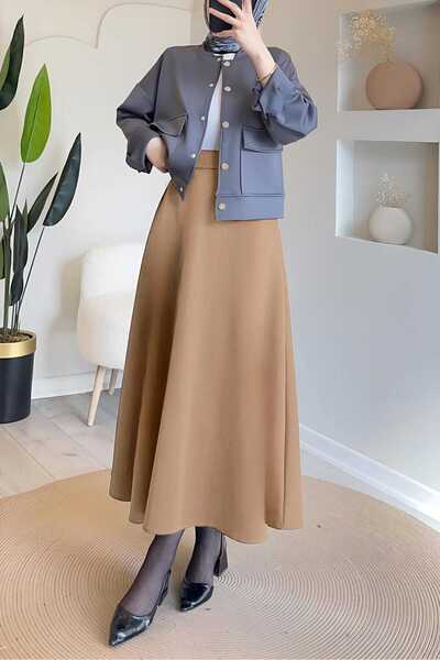 CNG MODA Scuba Puff Skirt - Flared Model