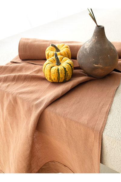 Barine Ταμπά Λινό Runner - 45x160