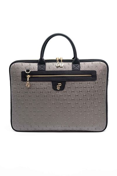 Silver Polo Silver & Polo Platinum - Μαύρο SP1175 Γυναικείο Laptop & Χαρτοφύλακας