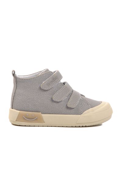 WALKWAY Gray Velcro Unisex Kids Sneakers 34 B