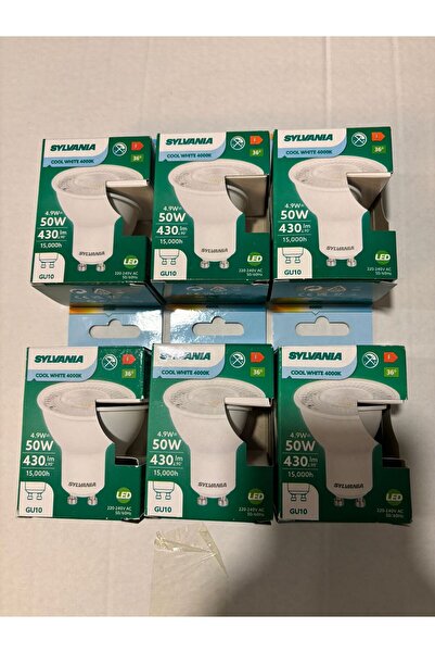 Sylvania 4000K 4,9W 430lm Gu10 Duy, Led Ampul (6ADET)