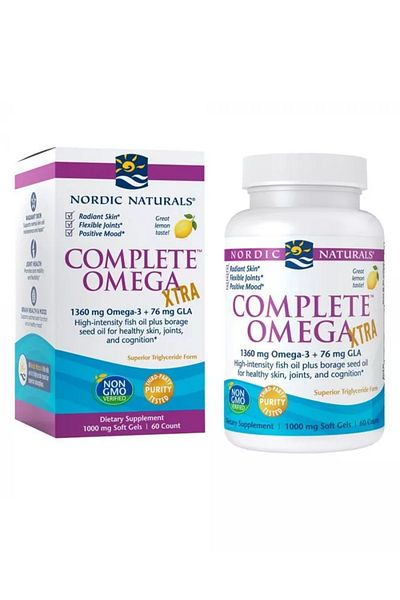 Nordic Naturals كبسولات أوميجا إكسترا الكاملة 60 كبسولة