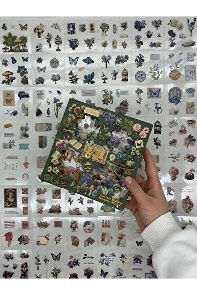 Genel Markalar Özel Tasarım Retro Yeşil Renk 4 Bölmeli 100 Yaprak 486 Adet Do...