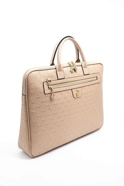 Silver Polo Silver & Polo Nut - حقيبة كمبيوتر محمول وحقيبة نسائية S.nut Sp1175