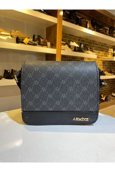 Armine Armine Women's Black Dot Stylish Hand and Shoulder Bag