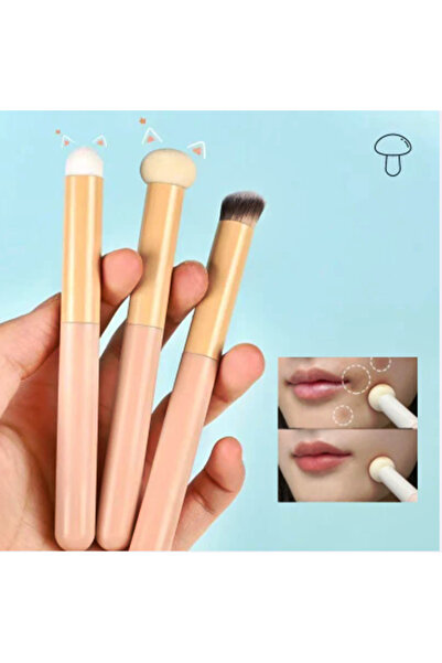 newnet New Style 3-Piece Soft Professional Makeup Brush - Mushroom Head Contour Set