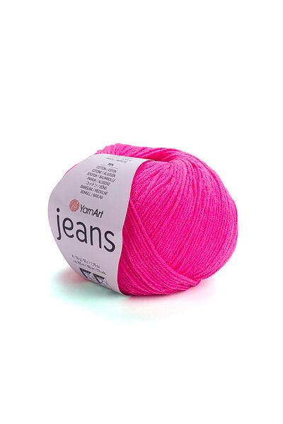 Yarnart Τζιν Πλεκτό Χέρι Σχοινί 59 Highlighter Ροζ Amigurumi σχοινί Punch σχοινί Βρεφικό σχοινί Σχοινί κουβέρτα