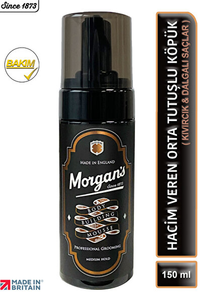 Morgan's Pomade Morgan's Body Building Mousse - Doku Kazandıran Köpük 150 ml