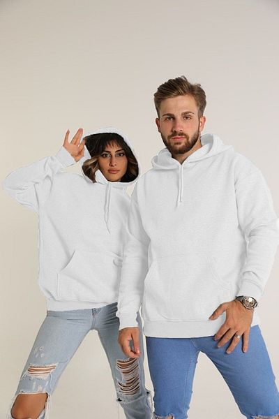 S&S Giyim Combinație de iubitori unisex pentru cupluri, cu glugă, cu trei fire, din 2 piese