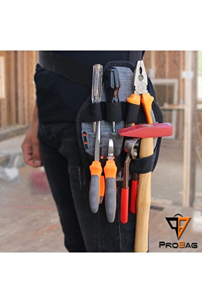 Probag Bel Tipi Bel Tipi Anahtar/alet Asma Ve Taşıma Çantası Elektrikçi - 6 B...