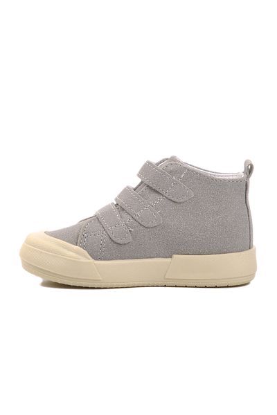 WALKWAY Gray Velcro Unisex Kids Sneakers 34 B