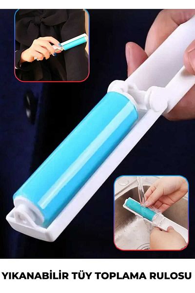 lawrenceshop 2Pcs Pocket Size Washable New Generation Feather Dust Collector Roll in Assorted Colors